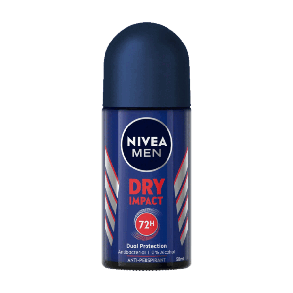 Nivea Dry Impact Deodorant, Roll On For Men, 50 ml.