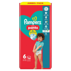 Pampers Baby Dry Nappy Pants Jumbo 54 pk, Size 6.