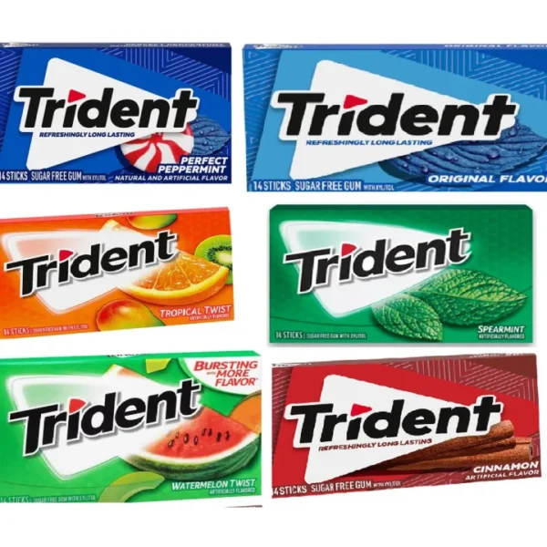 Trident Twist Sugar Free Gum, 14 Count (Pack of 12):