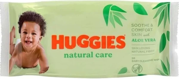 Huggies Natural Care Baby Wipes With Aloe Vera And Vitamin E. - Image 3