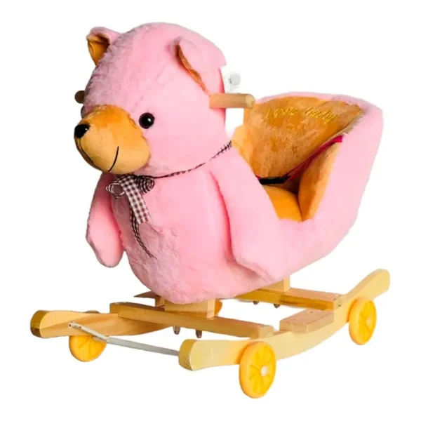 Kids Bear Riding Toy - Pink - Image 2