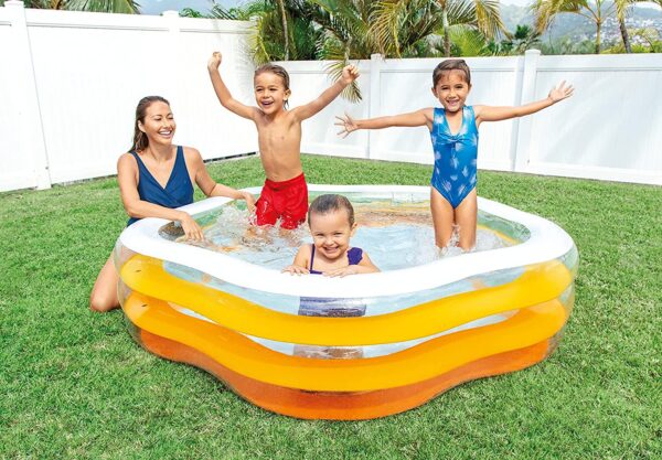 INTEX Summer Pentagonal Pool ( 73" L x 71" W x 21" H ),Item Code: 56495 - Image 2
