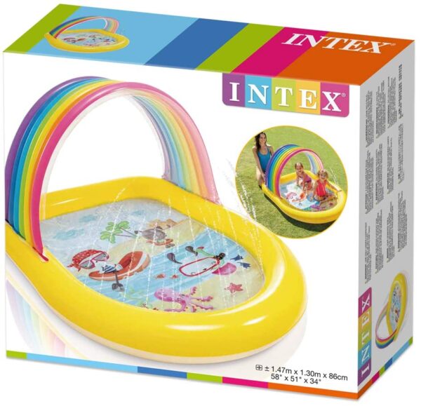 Intex Rainbow Arch Spray Pool 58" x 51" x 34" 57156 - Image 2