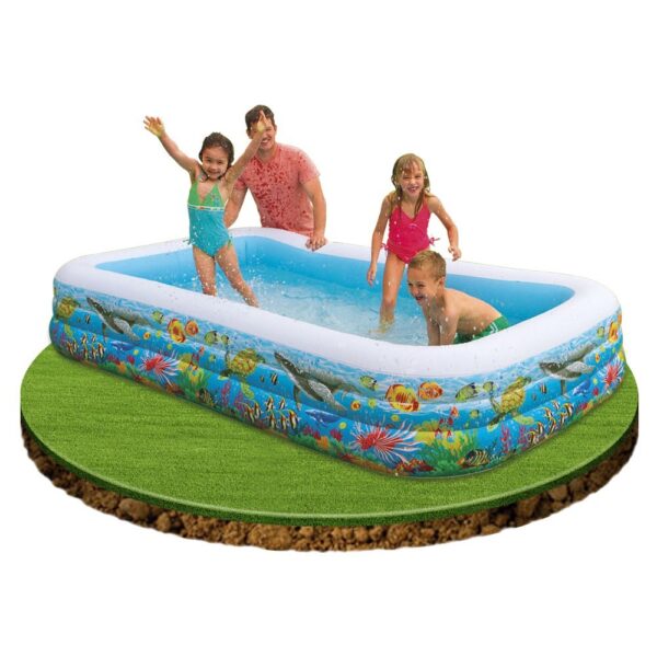 INTEX Swim Center Tropical Reef Family pool (120" L x 72" W 22" H) 58485