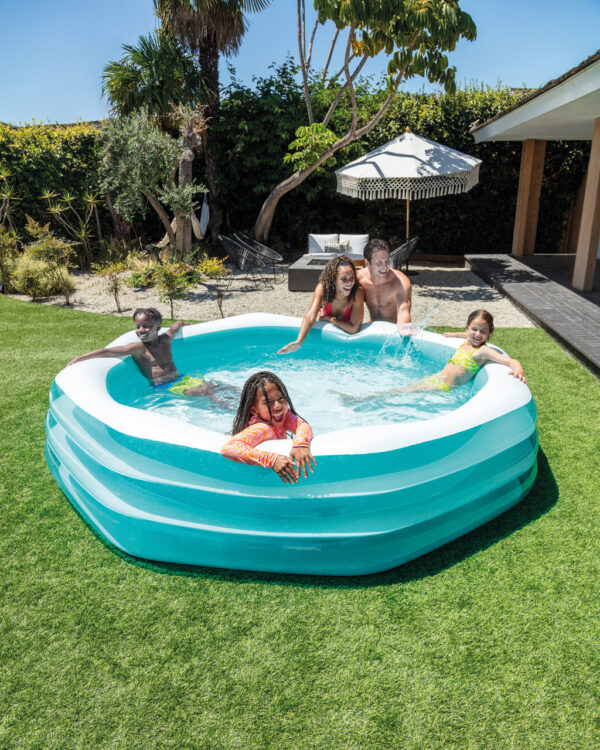 Intex Swim Center Inflatable Octagonal Family Pool( 100" x 100" x 22"), Item Code: 58492