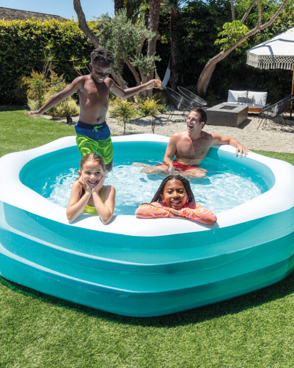 Intex Swim Center Inflatable Octagonal Family Pool( 100" x 100" x 22"), Item Code: 58492 - Image 7
