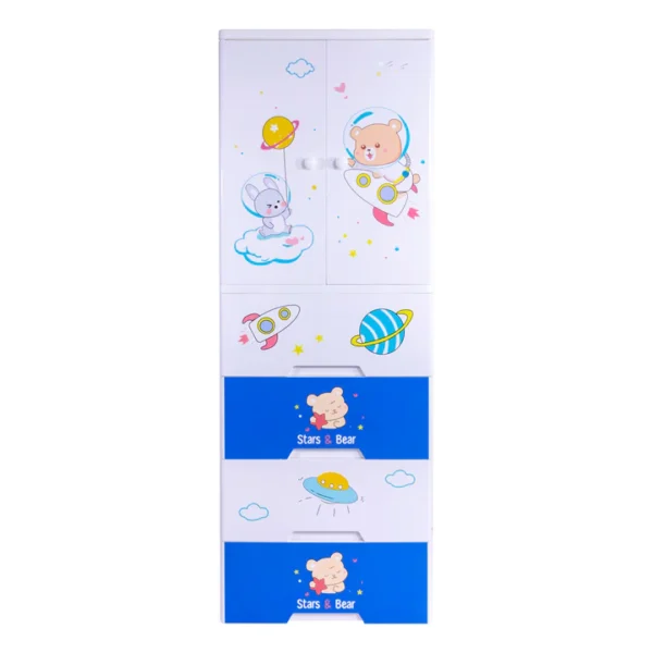 Kideez Wardrobe - Bear Space Print ,BZ 4022
