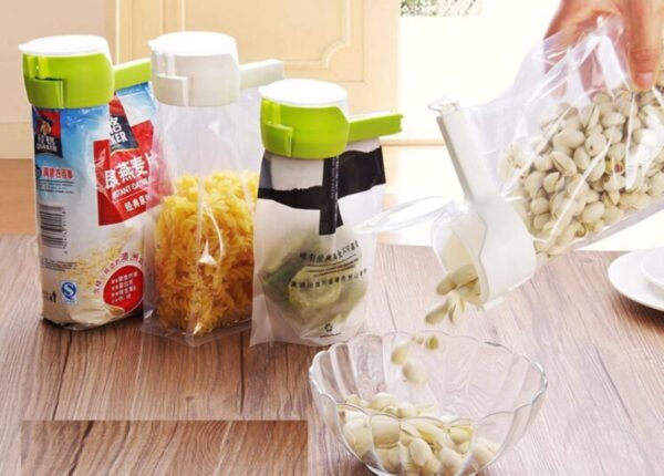 Food Storage Bag Clip, Snack Sealing Clip, Fresh Sealing Clamp, Plastic Helper, Travel Kitchen Tools - Image 5