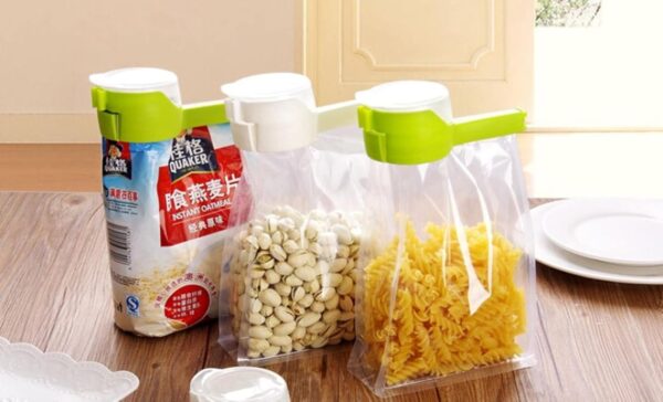 Food Storage Bag Clip, Snack Sealing Clip, Fresh Sealing Clamp, Plastic Helper, Travel Kitchen Tools - Image 3