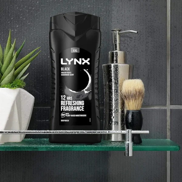 Lynx Black Body Wash, Shower Gel For Men, 225 ml. - Image 3