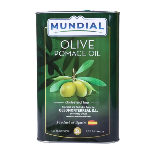 MUNDIAL OLIVE OIL POMACE TIN (3Litr):