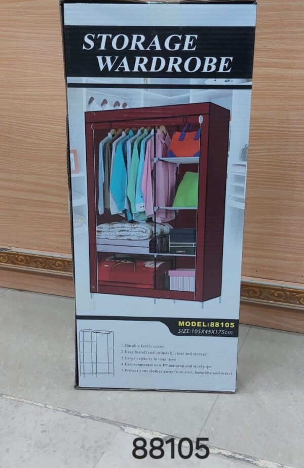 Foldable Canvas Storage Wardrobe, BZ: Model 88105 - Image 6