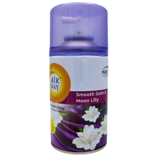 Air Way Smooth Satin & Moon Lilly Air Freshener Spray Refill, 250 ml.