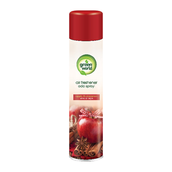 Green World Apple And Cinnamon, Air Freshener, 300 ML.