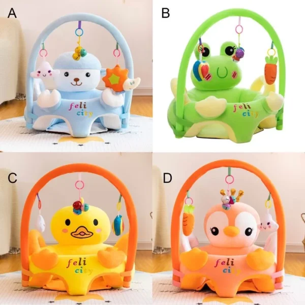 Baby Support Seat Sofa Armchair with Gym Floor Playing Seat Sofa Infant Support Seat with Handle, BZ :1122