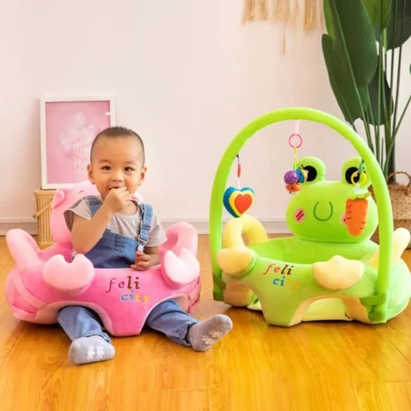 Baby Support Seat Sofa Armchair with Gym Floor Playing Seat Sofa Infant Support Seat with Handle, BZ :1122 - Image 4