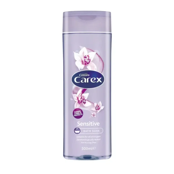 Carex Sensitive Bath Soak, Bath & Shower Gel, 500 ml.