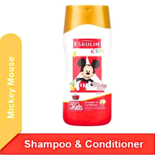 Eskulin Kids Disney Princess Baby Shampoo & Conditioner (Mickey) 200mL - Image 2