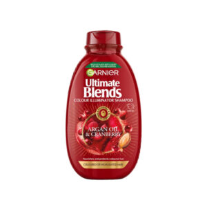 Garnier Ultimate Blends Colored Illuminator Shampoo With Argan Oil And Cranberry, For Coloured or Highlighted Hair, 400 ml.