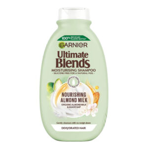Garnier Ultimate Blends Nourishing Almond Milk Shampoo, For Dehydrated Hair, 400 ml.