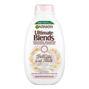 Garnier Ultimate Blends Delicate Oat Milk Shampoo With Rice Cream & Organic Oat Milk, 400 ml.