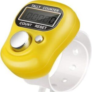Digital Tasbeeh Counter,  Mini Ring Finger Portable Digital Tasbeeh, Tally Counter Clicker, Electronic Tool for Prayer Counting.