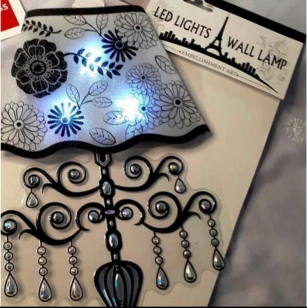LED Lights Sticker, 3D Embellishment Art Lamp Shape, For Wall Decor.