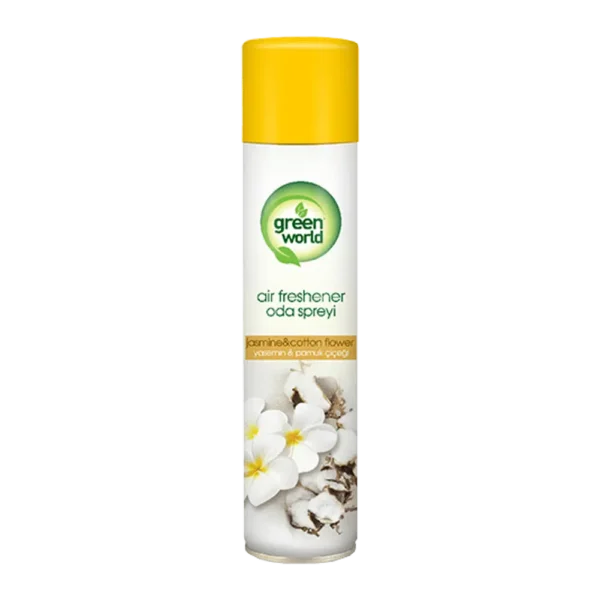 Green World Jasmine & Cotton Flower Air Freshener, Room Spray, 300 ML.