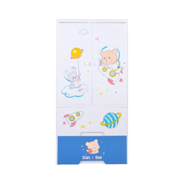 Kideez Wardrobe - Bear Space Print ,BZ 2222