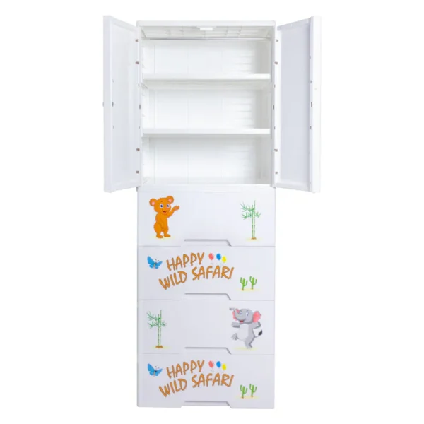 Safari Theme 7 Layer Wardrobe, BZ-4022 - Image 7