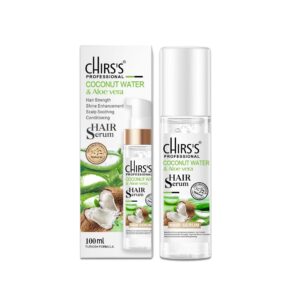 Chirs's Professional Coconut Water & Aloe Vera Hair Serum, Hair Strength, Shine & Scalp Care, 100 ml.