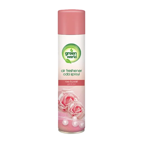 Green World Rose & Pearl Air Freshener, Room Spray, 300 ML.