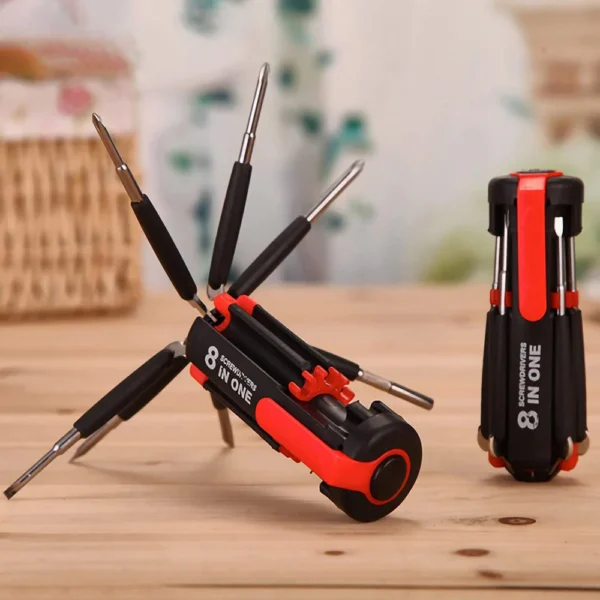 8-in-1 Portable Screwdriver Set with Torch, Integrated Flashlight - Image 6