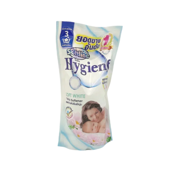 Hygiene fabric softener Soft White Scent, 600 ml.