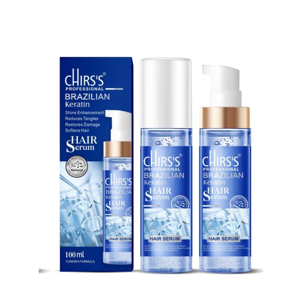 Chris's Professional Brazilian Keratin Hair Serum, Advanced Smoothing & Repair Serum, 100 ml.