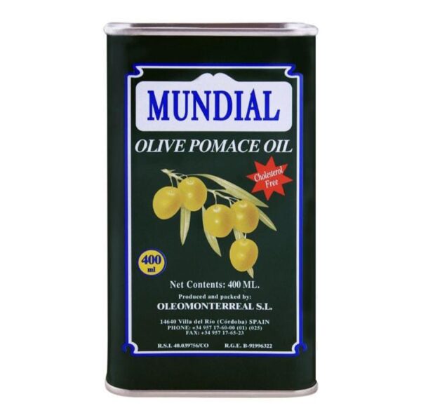 MUNDIAL OLIVE OIL POMACE TIN 400 ML
