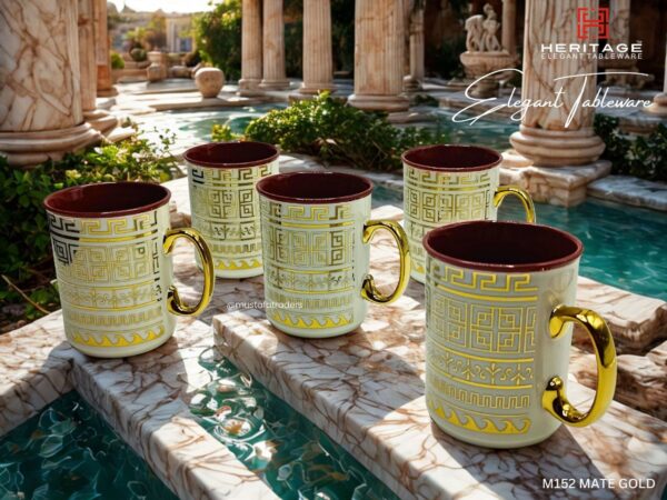 Heritage MUG MATE GOLD |6PC(Set of 6),Item Code: M152 MATE GOLD - Image 2