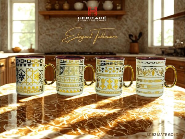 Heritage MUG MATE GOLD |6PC(Set of 6),Item Code: M152 MATE GOLD