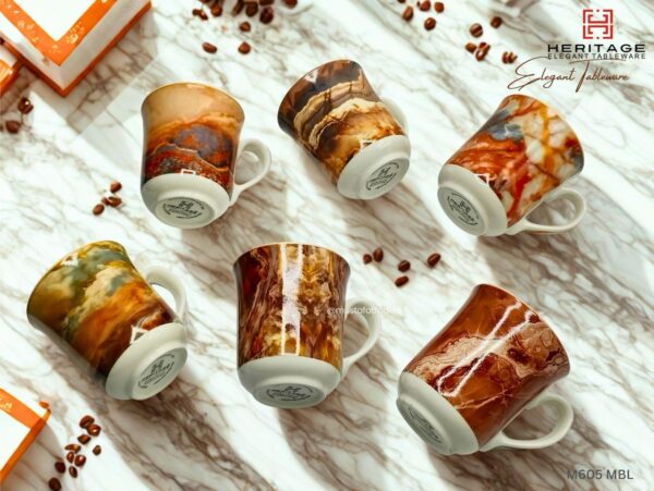 Heritage MUG MARBLE |6PC(Set Of 6),Item Code: M605 MBL: - Image 2