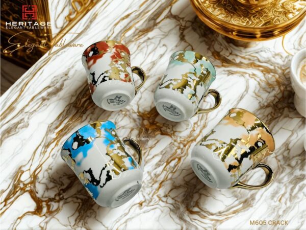 Heritage MUG CRACK |6PC(Set of 6),Item Code: M605 CRACK