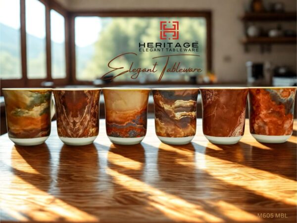 Heritage MUG MARBLE |6PC(Set Of 6),Item Code: M605 MBL: