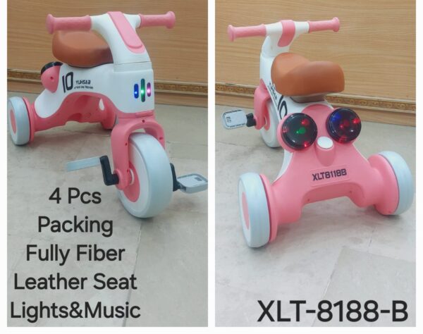 Kids Tricycle with Music Kids Pedal Bicycle 1-6Years Old Load Weight 50kg Baby XLT 8188T