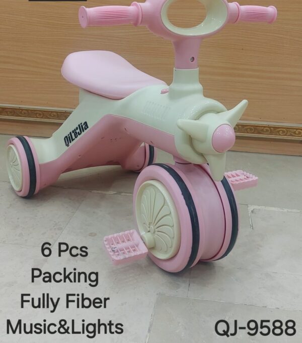 Kids Tricycle with Music Kids Pedal Bicycle 1-6Years Old QJ 9588