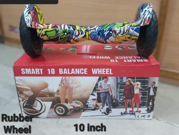 Smart Balance Wheels smart self balance electric scooter for kids, 10 inch wheel - multi color/ Black Hoverboard  - Image 2