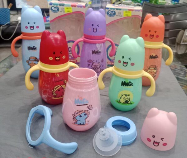 Baby Feeder bottle with Fancy Cap– feeding bottles – infant baby feeding bottle for kids Large - Image 2
