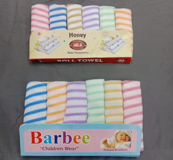 Baby Napkin (Random Color) Pack of 6(Small Size Rs.150)