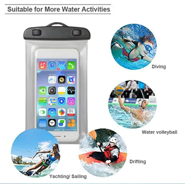 Universal UnderWater Waterproof Case, Waterproof Phone Pouch Compatible for all mobile: - Image 8