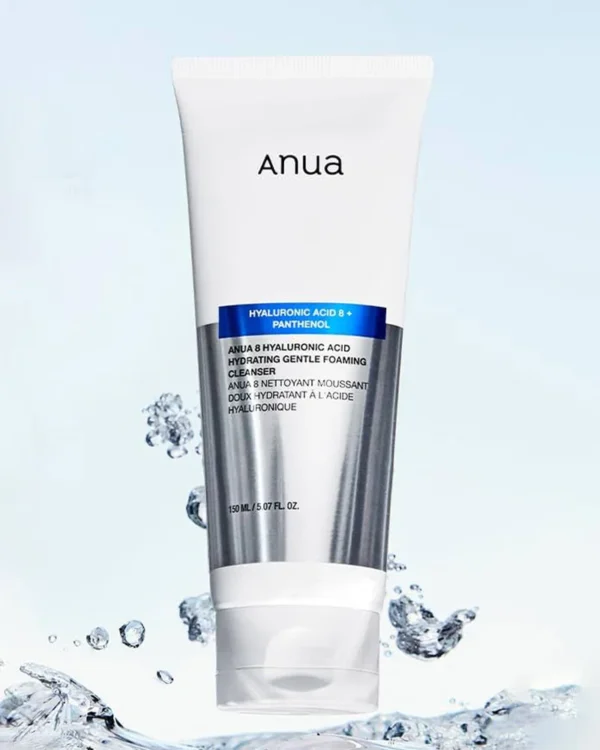 Anua 8 Hyaluronic Acid Hydrating Gentle Foaming Cleanser 150ML - Image 3