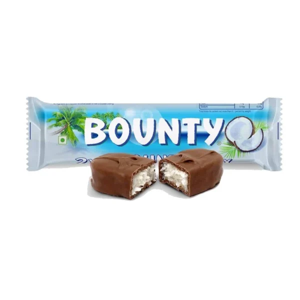Bounty Chocolate Bars 24 PCS Pack 57G: