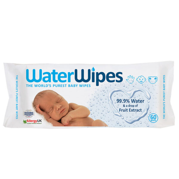 Water Wipes For Babies, Specially for new born baby, 60 pcs.